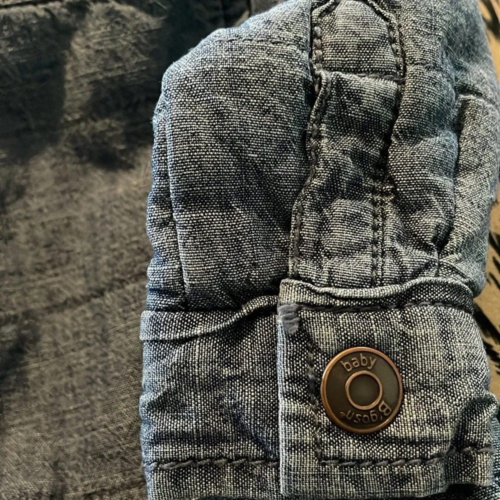 NWOT Oshkosh Baby quilted blue button up long sleeve Jacket size: 3M NEVER WORN